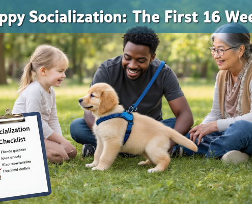 Puppy Socialization Checklist: Milestones to Hit Before 16 Weeks